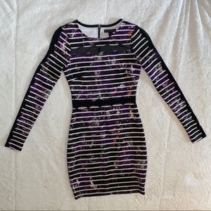 Colorful Striped Bodycon Dress